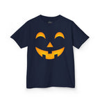 Kids Halloween Pumpkin Face Tee — Cute Jack-O'-Lantern T-Shirt for Children