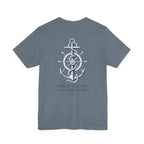 Anchor Nautical T‑Shirt — "Hold Steady Anchor Down"