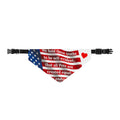 Patriotic Clip-On Pet Bandana – "All Pets Are Created Equal" Dog Collar Accent