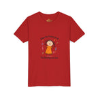 Youth Tee — "When the Praises Go Up, The Blessings Come Down" Kids Christian Shirt