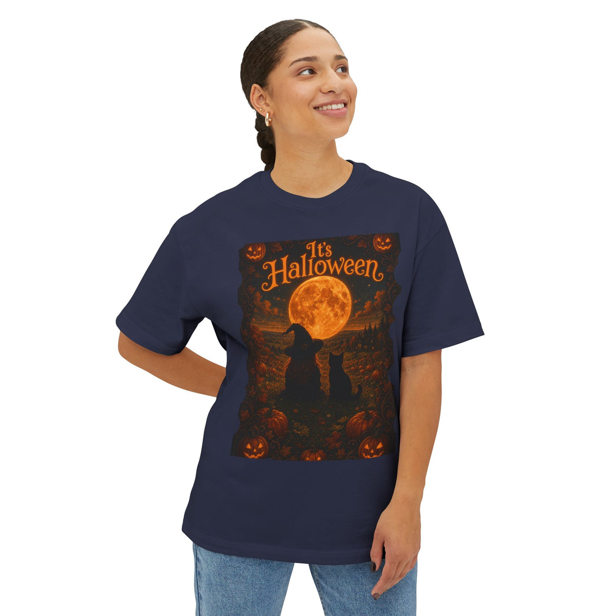 Halloween Tee-Unisex Oversized Boxy Tee