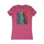 Women's Floral Patchwork Tee — Colorful Quilted Art Graphic Shirt