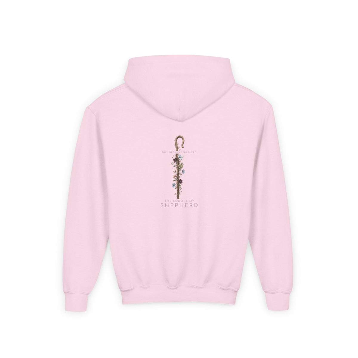 "The Lord Is My Shepherd" -Youth Heavy Blend Hooded Sweatshirt