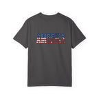 4th of July Flag T-Shirt — "Happy 4th of July" Front & America Flag Back