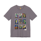 Picasso Portrait Grid T‑Shirt — Colorful Cubist Faces Art Tee