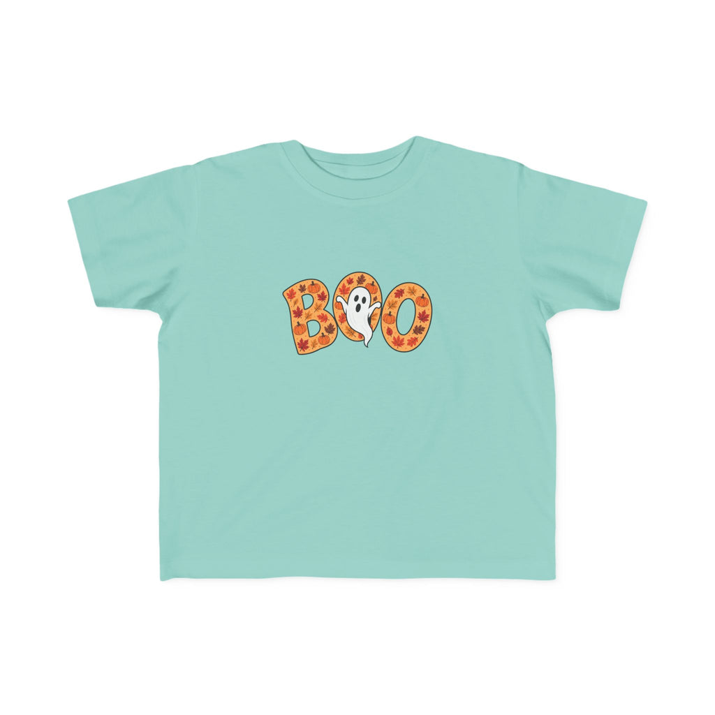 Toddler Tee - 'Boo' Ghost Halloween Striped Shirt