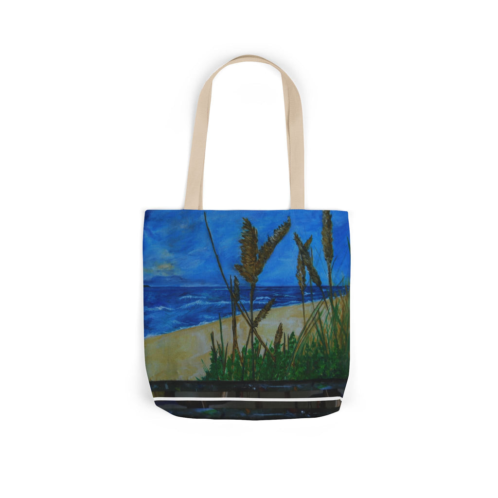 Beach Grasses Canvas Tote — Seaside Painting Reusable Bag Original art by Doulton