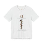 Shepherd Floral Staff T‑Shirt — 'The Lord Is My Shepherd' Faith Tee