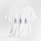 Nautical Anchor Trio T-Shirt — Vintage Navy Boat Crew Graphic Tee