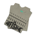 Fish Graphic Tee — 'FISH' Silhouette Fishing Shirt