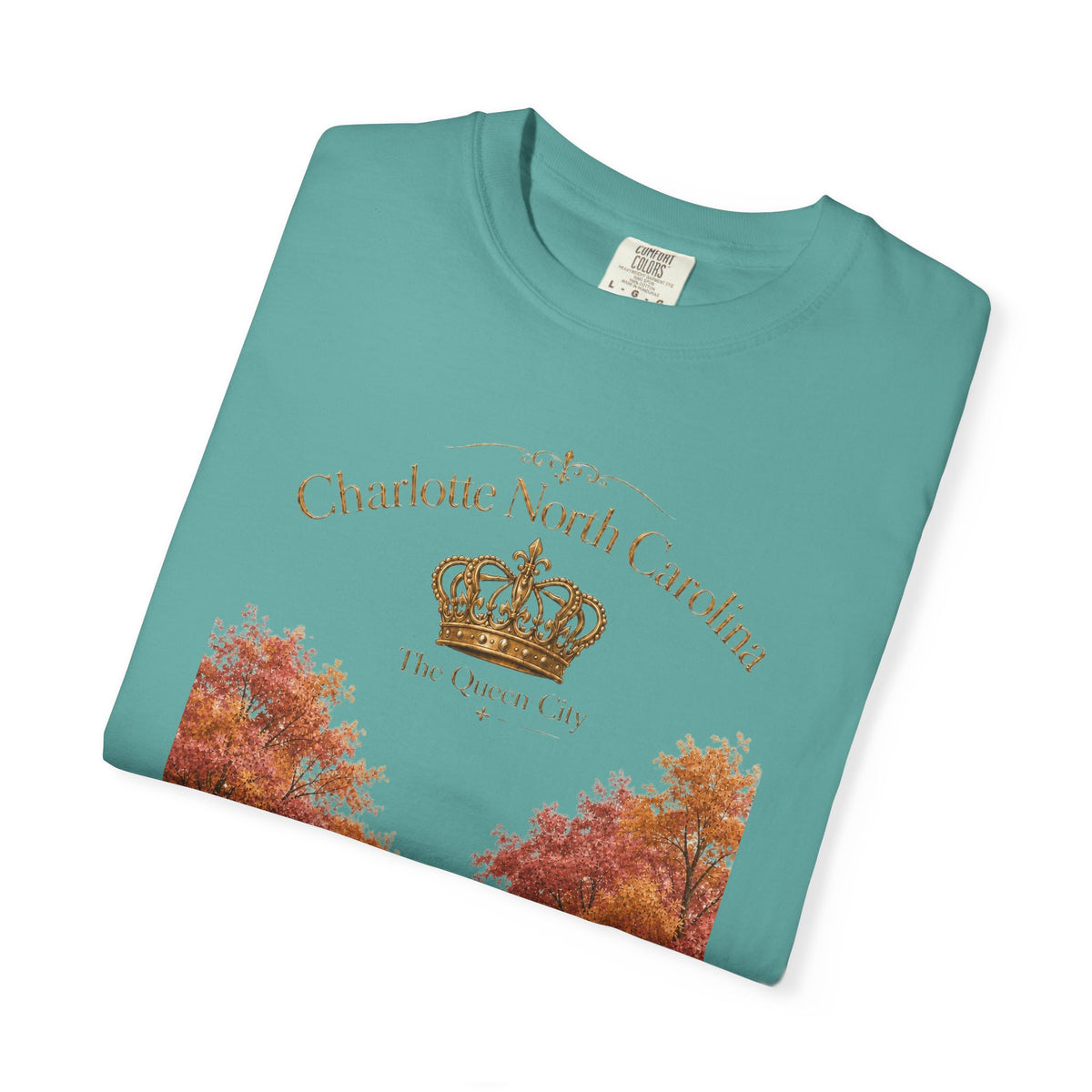Charlotte North Carolina Autumn Tree Lane T-Shirt