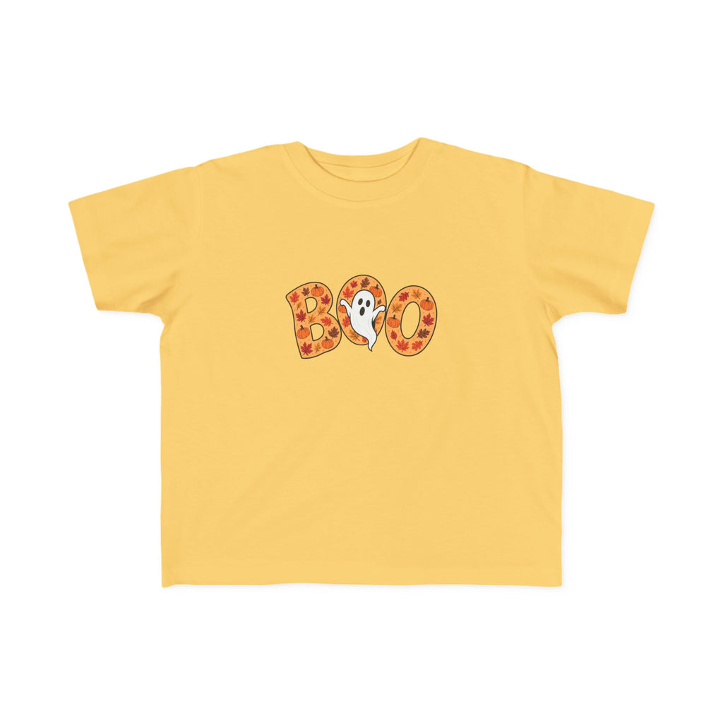 Toddler Tee - 'Boo' Ghost Halloween Striped Shirt