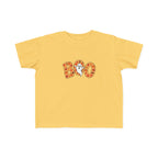 Toddler Tee - 'Boo' Ghost Halloween Striped Shirt