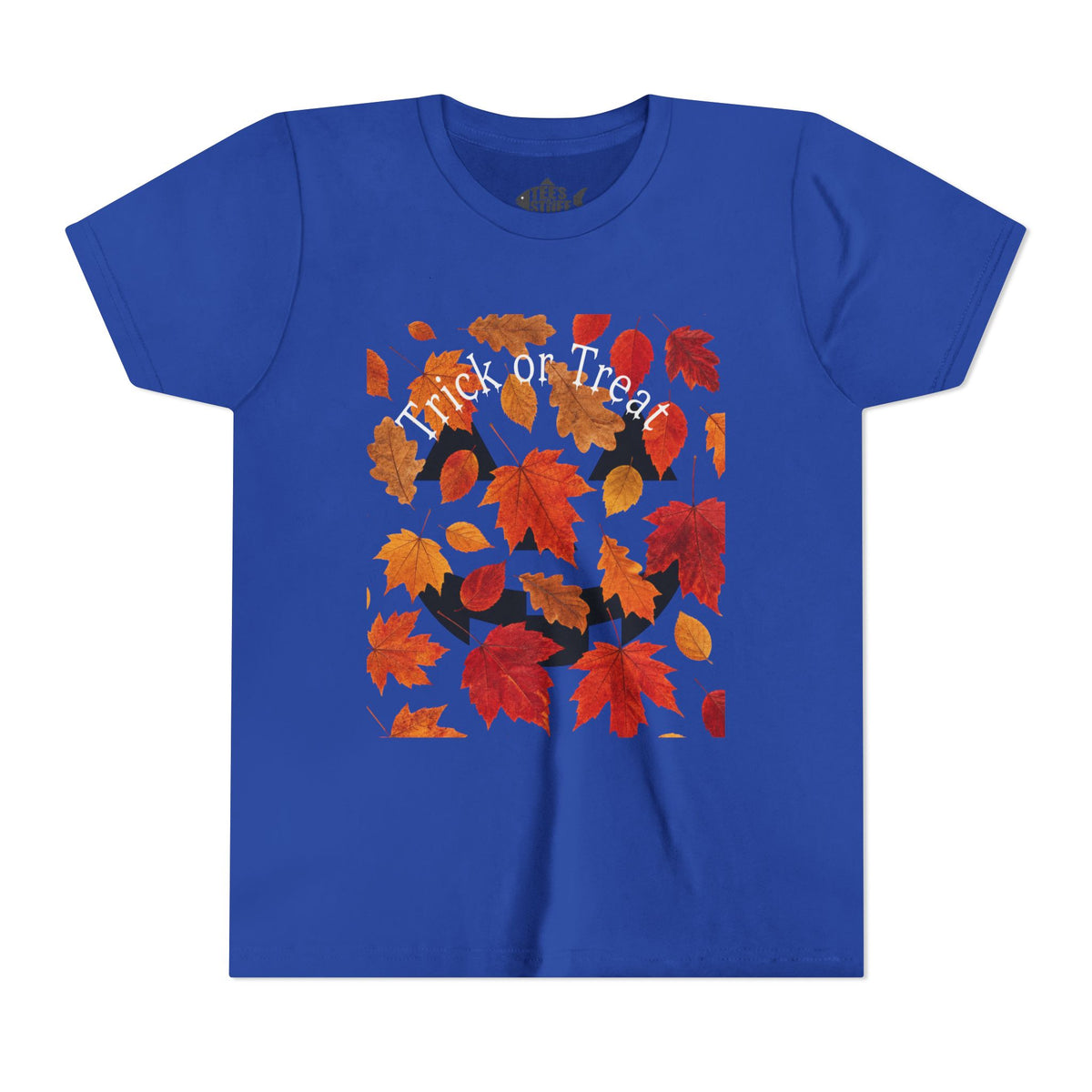 Youth Autumn Falling Leaves Short Sleeve Tee