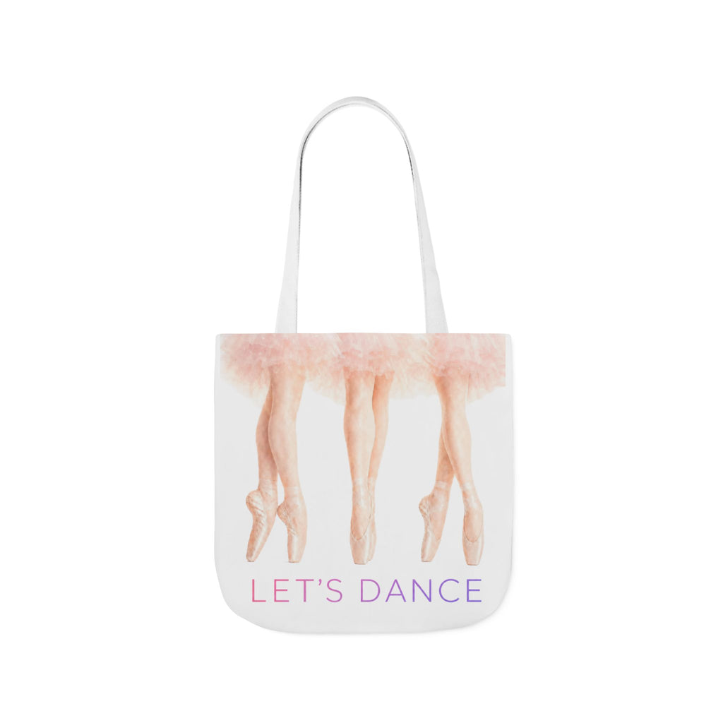 Ballet Tote Bag — 'Let's Dance' Ballerina Canvas Tote