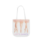 Ballet Tote Bag — 'Let's Dance' Ballerina Canvas Tote