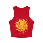 Orange Slice Splash Racer Tank Top | Citrus Fruit Graphic