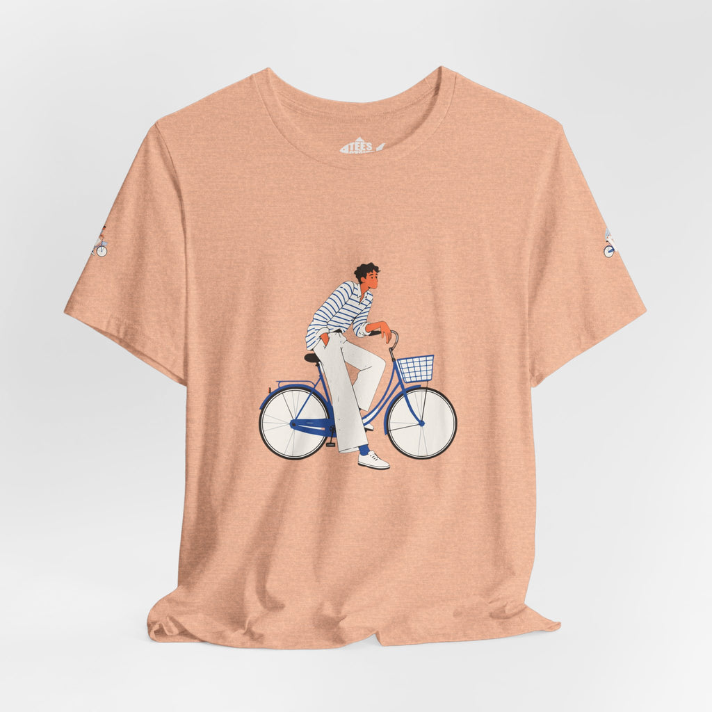 Bicycle Rider Illustration Jersey Tee