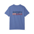 4th of July Flag T-Shirt — "Happy 4th of July" Front & America Flag Back