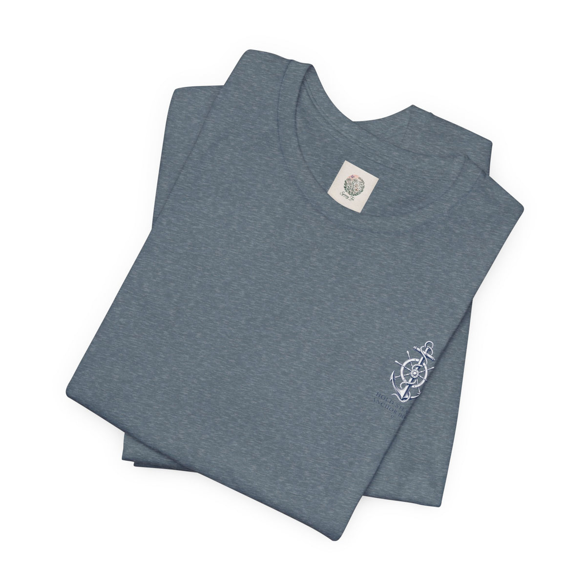 Anchor Graphic Tee — "Hold Steady Anchor Down" Nautical Shirt