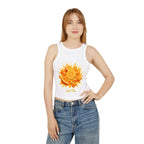 Orange Slice Splash Racer Tank Top | Citrus Fruit Graphic