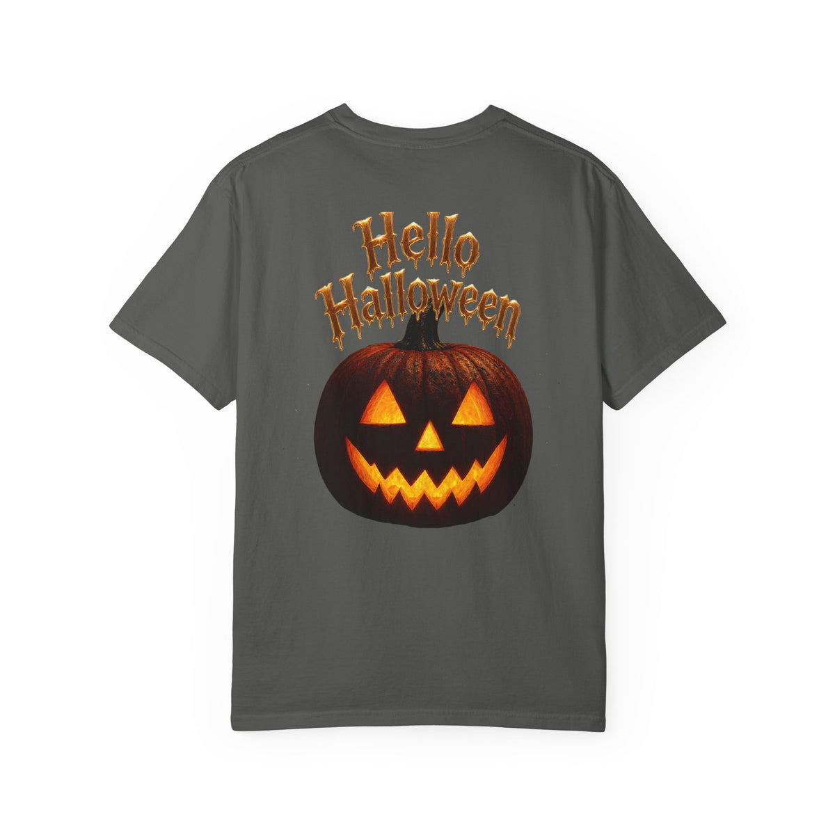 Halloween T-Shirt — "Halloween It's Here" & Jack-O'-Lantern Pumpkin Graphic