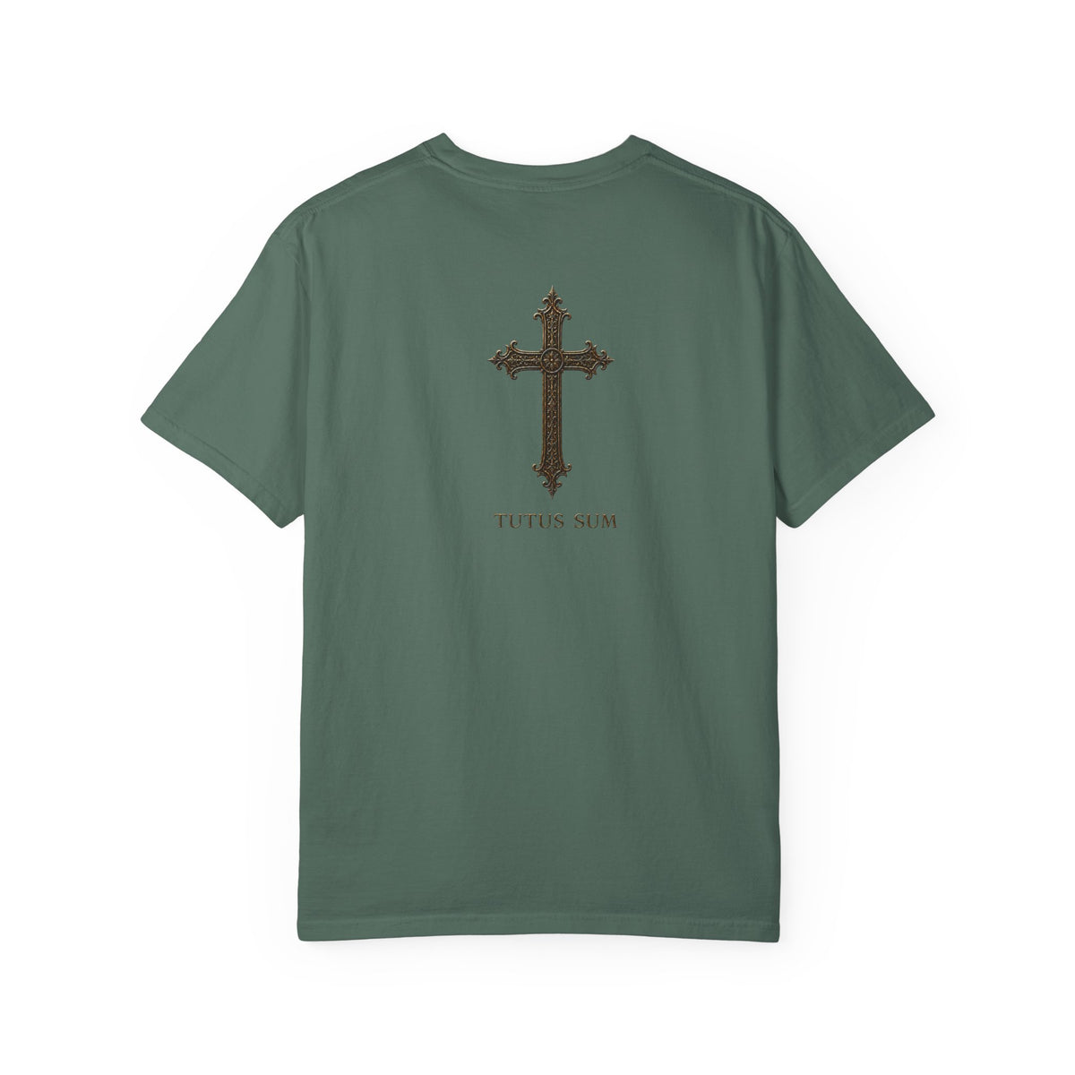 Guardian Angel -Faith- Graphic T‑Shirt — 'Tutus Sum' Cross Tee