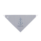 Pet-Nautical Anchor Striped Pet Bandana