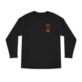 Halloween Cat Long Sleeve Tee — 'Hello Halloween' Jack-O'-Lantern Graphic
