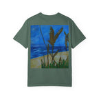 Beach Dune Art T-Shirt — Coastal Sea Oats Graphic Tee Original art by Doulton