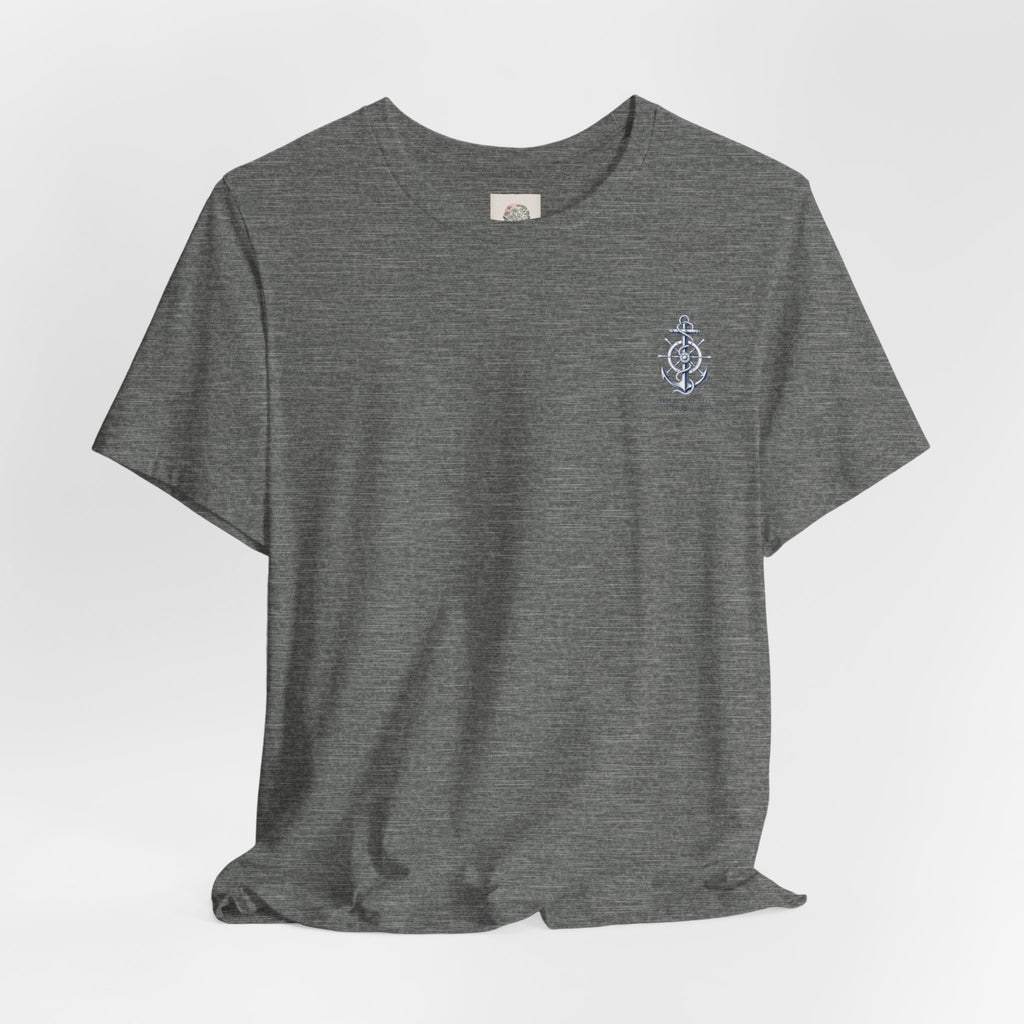 Anchor Nautical T‑Shirt — "Hold Steady Anchor Down"
