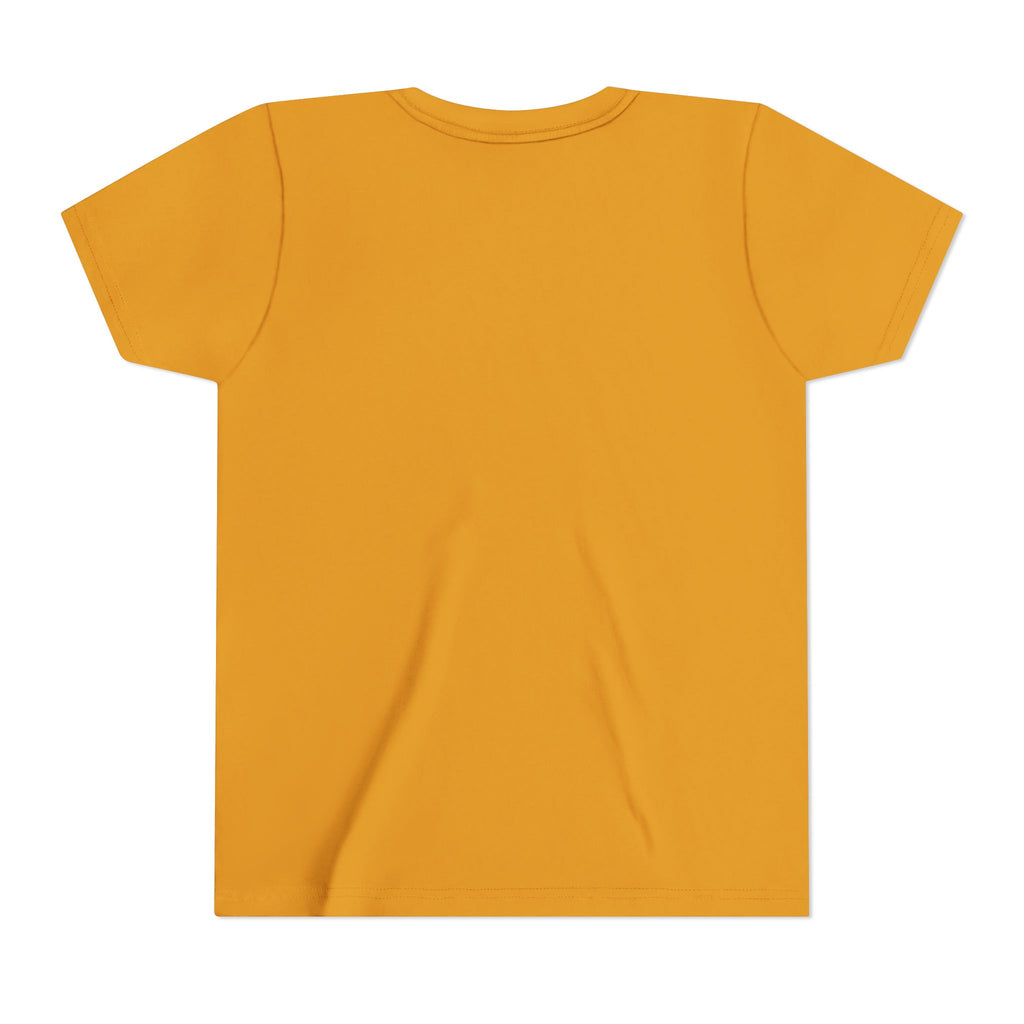 Youth Halloween Tee - "Hello Halloween" Ghost & Pumpkin Trick-or-Treat Shirt