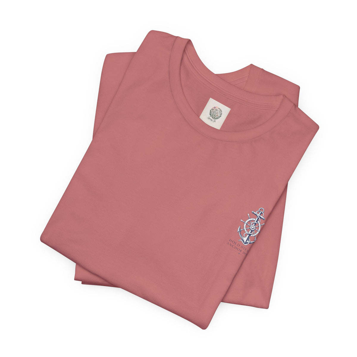 Anchor Graphic Tee — "Hold Steady Anchor Down" Nautical Shirt