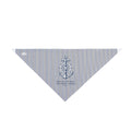 Pet-Nautical Anchor Striped Pet Bandana