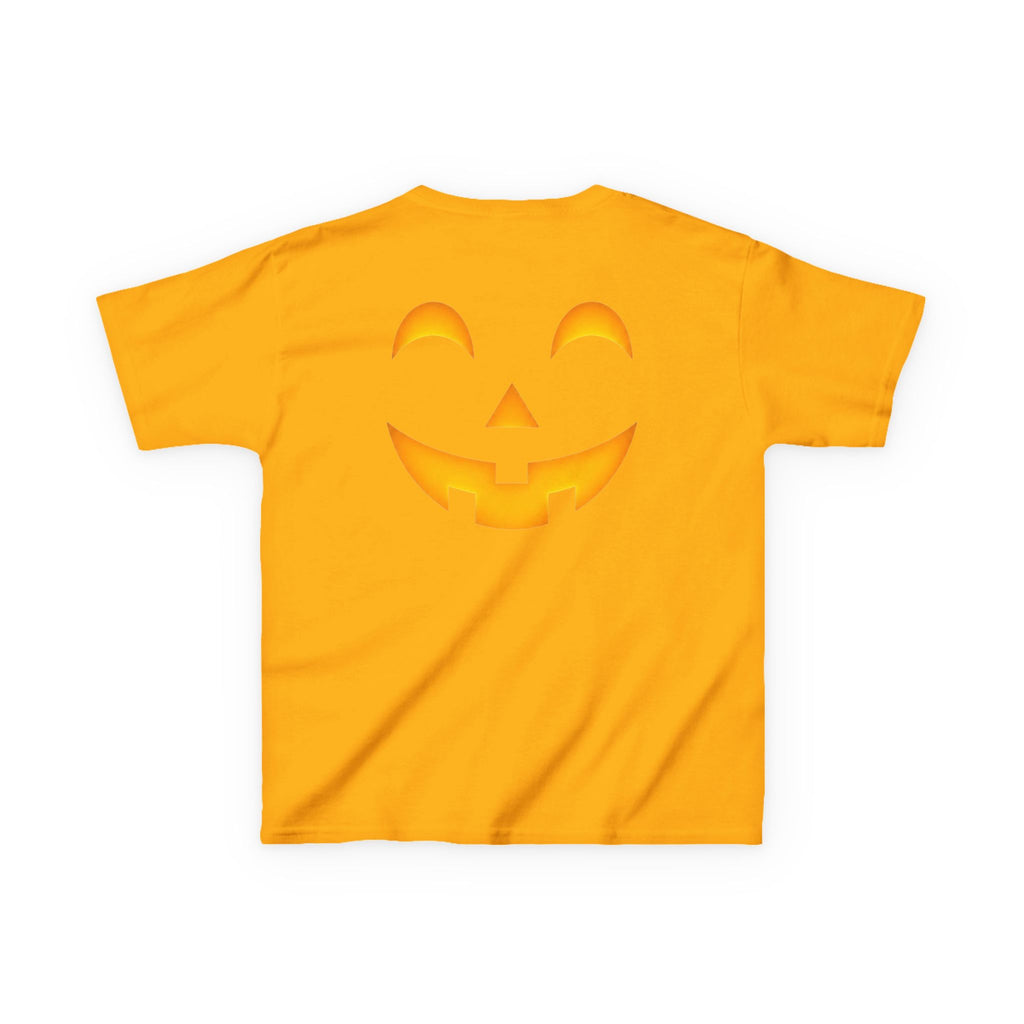 Kids Halloween Pumpkin Face Tee — Cute Jack-O'-Lantern T-Shirt for Children
