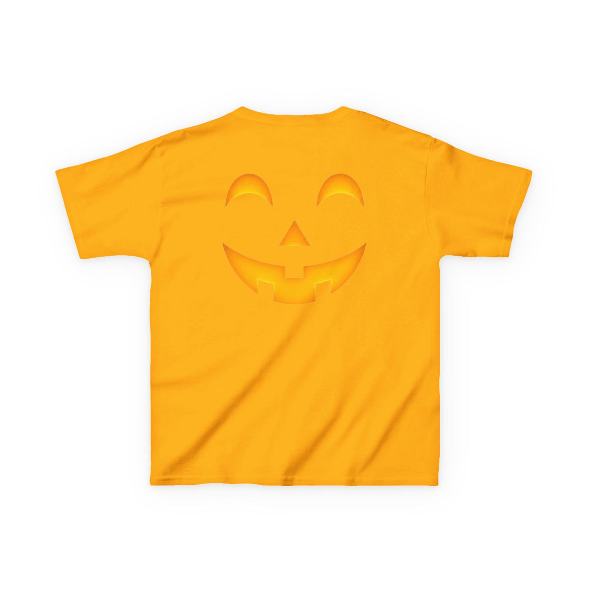 Kids Halloween Pumpkin Face Tee — Cute Jack-O'-Lantern T-Shirt for Children