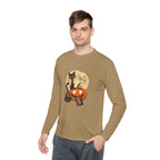 Halloween Pumpkin & Black Cat Long Sleeve Tee — "Trick or Treat / Hello Halloween"
