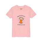 Youth Tee — "When the Praises Go Up, The Blessings Come Down" Kids Christian Shirt