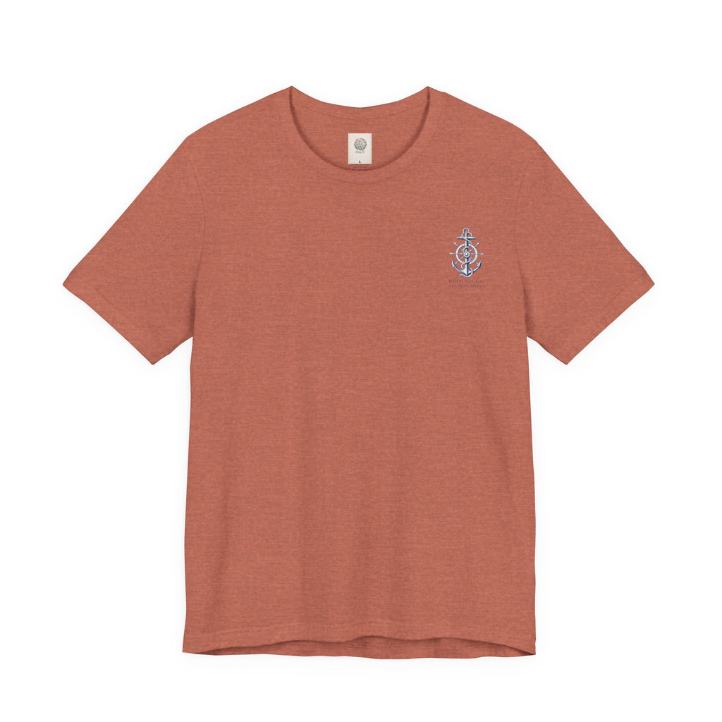 Anchor Nautical T‑Shirt — "Hold Steady Anchor Down"