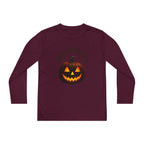 Youth Long Sleeve Tee - 'Hello Halloween' Jack-o'-Lantern Pumpkin Shirt