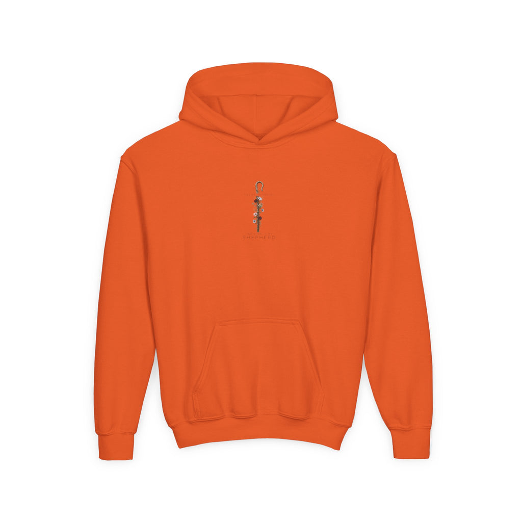 "The Lord Is My Shepherd" -Youth Heavy Blend Hooded Sweatshirt