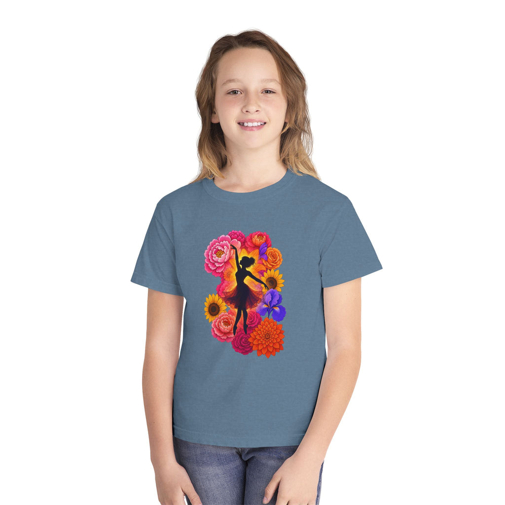 Let's Dance Floral Ballerina T--Shirt.