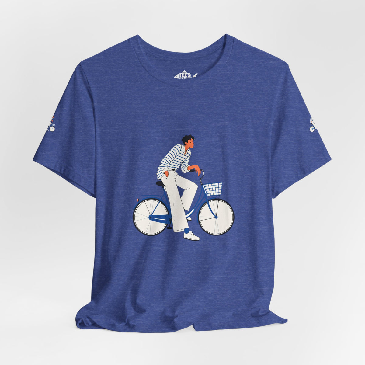 Bicycle Rider Illustration Jersey Tee