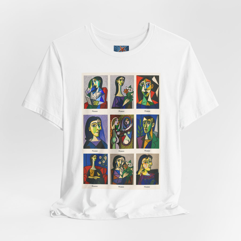 Picasso Portrait Grid T-Shirt | Unisex Art Graphic Tee