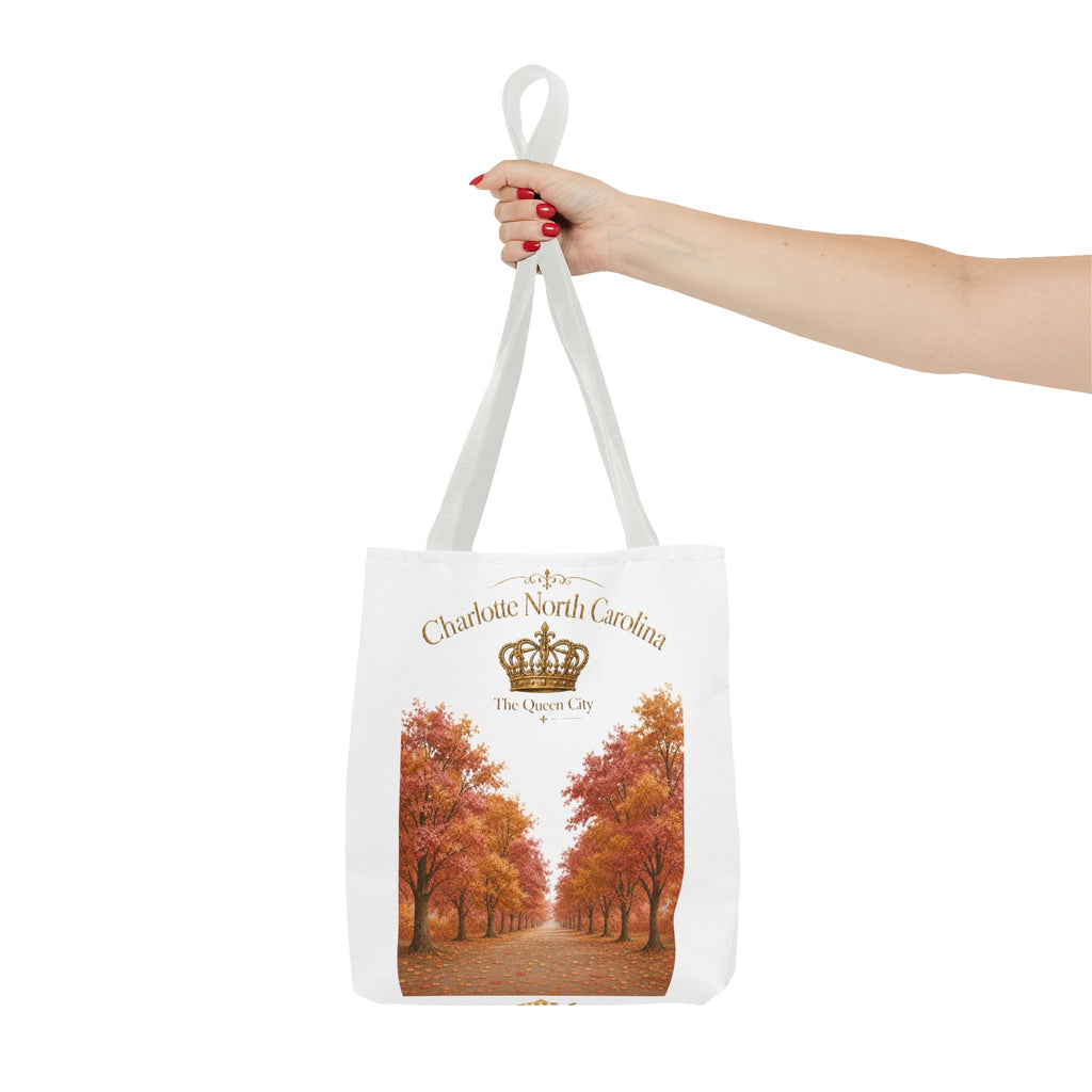 Charlotte North Carolina Autumn Tote Bag — 'The Queen City' Fall Tree Design