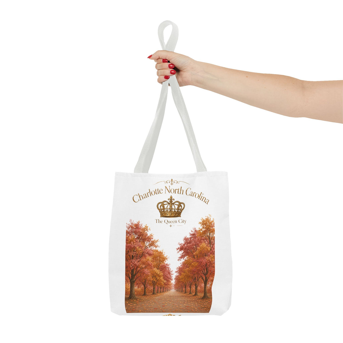 Charlotte North Carolina Autumn Tote Bag — 'The Queen City' Fall Tree Design