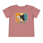 Toddler Cat Puzzle Tee — "Puzzle Me" Short Sleeve Kids Shirt