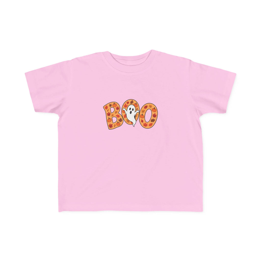 Toddler Tee - 'Boo' Ghost Halloween Striped Shirt