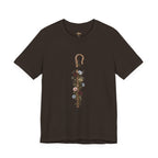 Shepherd Floral Staff T‑Shirt — 'The Lord Is My Shepherd' Faith Tee