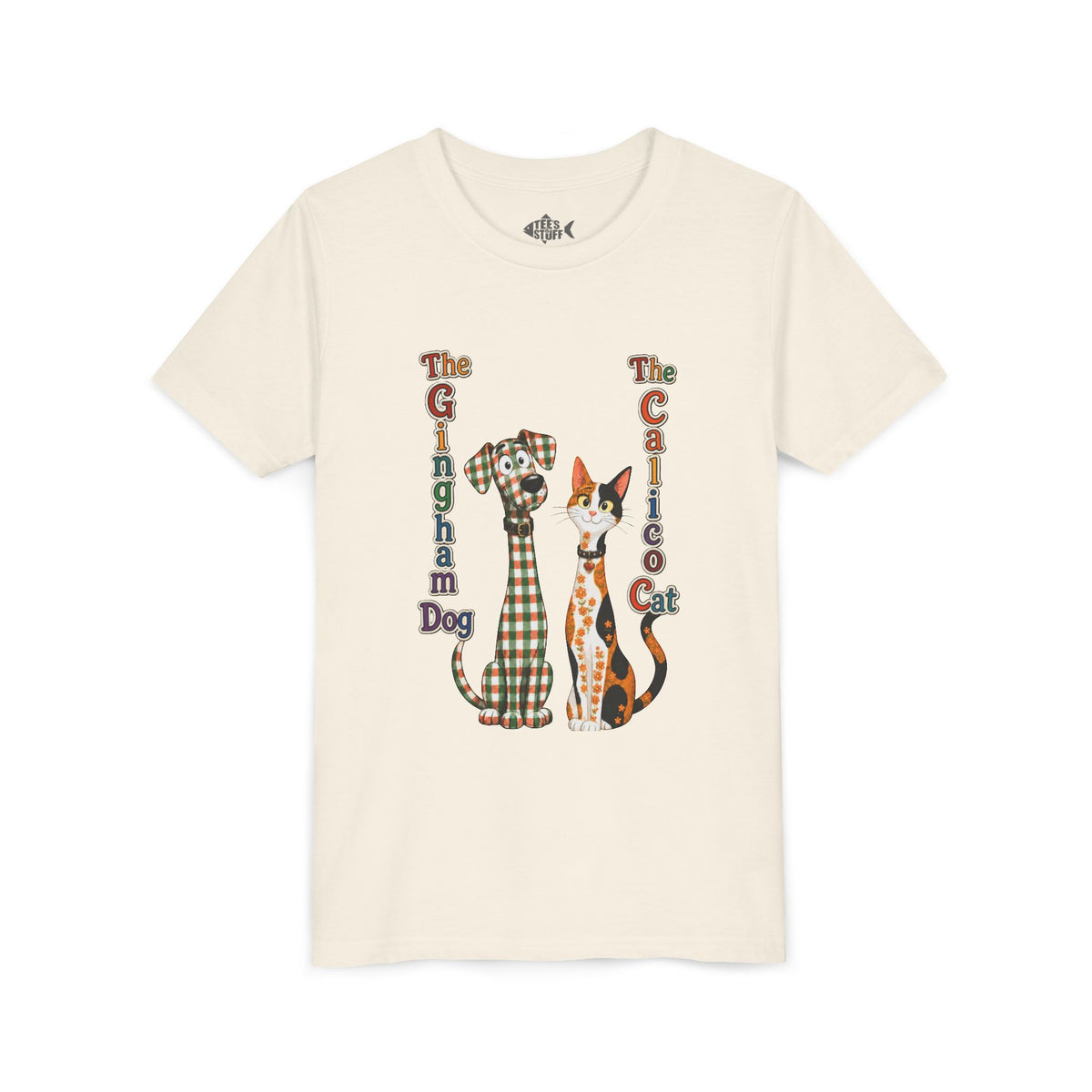 Gingham Dog & Calico Cat Kids Shirt